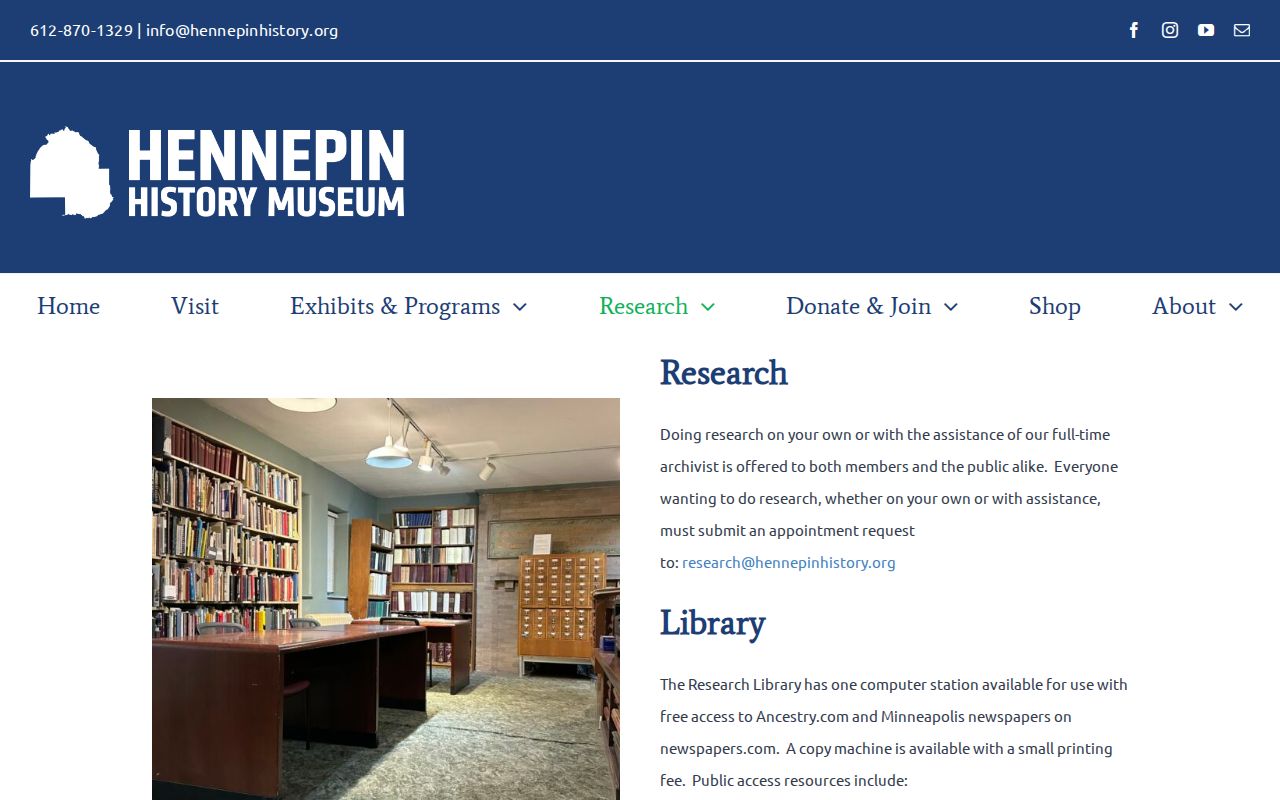 Edina city directory archive research information at Hennepin History Museum
